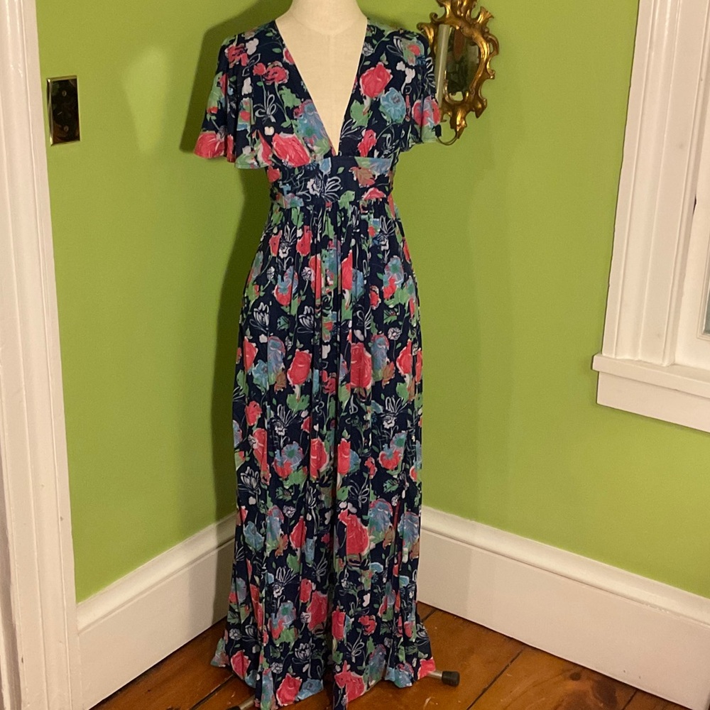 Vintage 70s Jodi T maxi dress